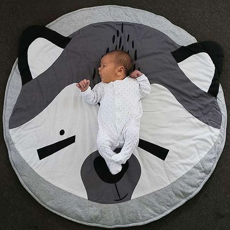 Tapis de jeu mignon pour bébé et enfants, motifs animaux dessin animé, antidérapant, lavable, 150x200 cm