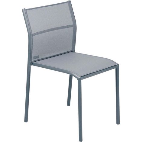 [GEBRAUCHT] B-Ware Fermob Gartenstuhl Esszimmerstuhl Cadiz Stuhl gewittergrau Aluminium Outdoor (1/2)