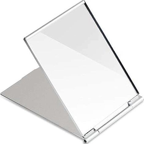 Miroir de poche portable, miroir de bureau pliable pour le maquillage, idéal pour la maison et les voyages - 11 x 8,5 cm (1/5)