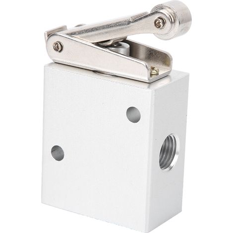 Vanne à bouton-poussoir, vanne à membrane, trois voies, alliage d'aluminium, équipement pneumatique JM-07 R G1/4 pouce (1/5)