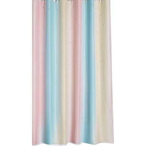 Double couche creux salon chambre rideau occultant polyester décoration bleu clair rideau drapé (1/5)