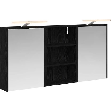 Maison Exclusive - Set di Armadi da Bagno con lo scaffale 3 pcs 126 x 16 x 62.5 cm