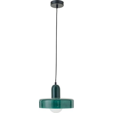 Plafonnier rétro en verre vert foncé - vert foncé (1/5)