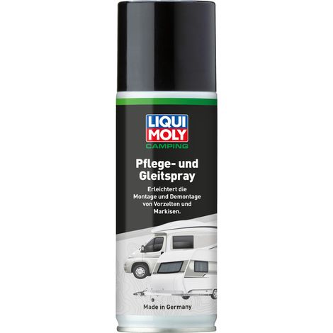 Liqui Moly Camping Pflege- und Gleitspray 200 ml – silikonfrei, transparent, wasserverdrängend, für Vorzelte & Markisen