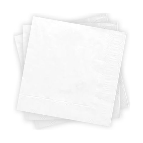 Tovaglioli a 3 veli, 20 pezzi, bianchi (Bianco) (1/2)