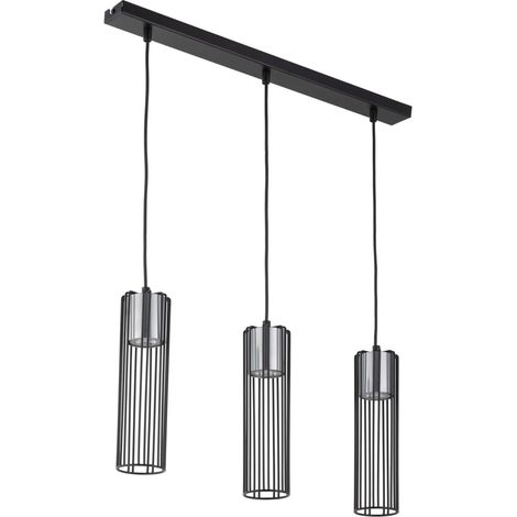 Lampada sospensione industriale nero/argento Fobia 3xGU10 Sigma (1/3)