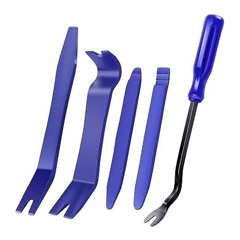 5PCS Outils Demontage Garniture, en Plastique Ensemble d'Outils d'enlèvement de Panneau Porte Automatique, Suppression pour Voiture Tableau Bord -