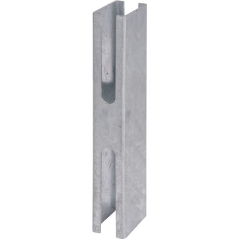 ALBERTS Zaunpfosten-Adapter, feuerverzinkt passiviert, für Pfosten 60 x 40 mm