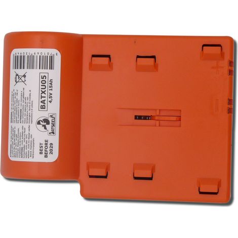 Pile Alarme BATSECUR BATXU05 - Compatible DAITEM/ LOGISTY RXU05X - Alcaline - 4.5V - 15Ah