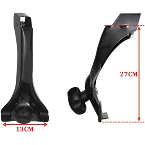 Lot de 1 Voiture Barres Toit Adaptateur Montage De Gouttière pour Galerie De Toit Support Montage pour Projecteur Toit Voiture Lumière Universelle avec Gouttière Toit Porte-Bagages Barres Toit(27CM) (1/4)