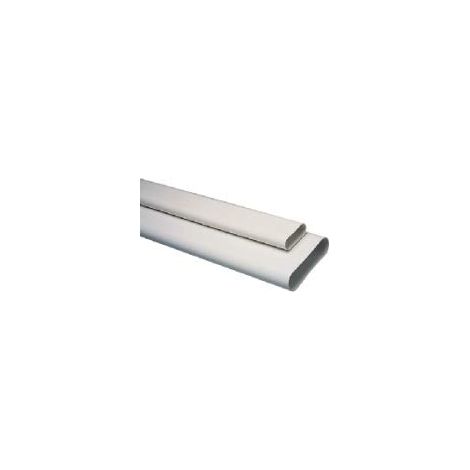 Aldes – Raccord VMC minigaine barre 1m D125mm ultra plat – Conduit rigide pour ventilation cachée – 11023085