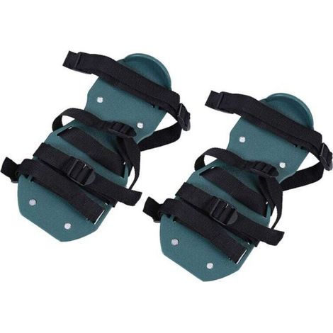 Chaussure Aérateur Pelouse, Chaussure a Clou pour Ragreage avec 4 Sangles Réglables Sandales pour Une Pelouse Parfaite, pour Scarificateur de Pelouse Ou de Cour-DOU (1/4)