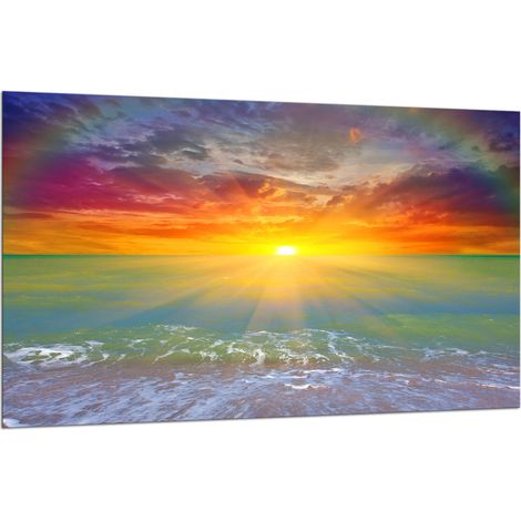 PLAQUE DE PROTECTION EN VERRE POUR CUISINIÈRE 80x52 SEA (1/5)
