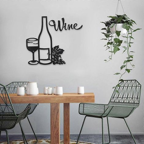 Ensemble de décorations en fer forgé pour verres à vin, pendentifs suspendus, artisanat (1/4)