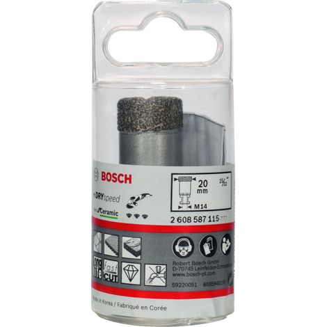 Coronas diamante en seco Dry Speed Best Ceramic 20x35mm  BOSCH 2608587115