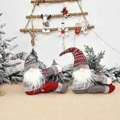 Pcs Christmas Curtain Tiebacks Mr. and Mrs. Gnome Tiebacks Holder Fasteners Window Decorations for Christmas Holiday Home Decor (1/5)