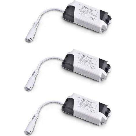 Pack x3 Transformer Driver 18W-24W DC, multi-voltage input 85-265V Ac 50/60Hz, output 36-72 Vdc 240-260 mA. Valid for replacing downlights and other LED equipment (1/4)