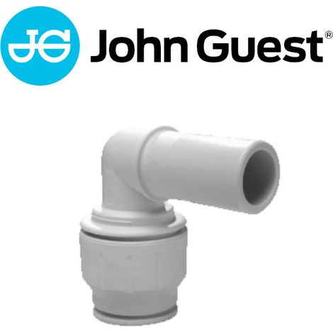 John Guest Speedfit Kunststoff-Steckfitting, Einsteck-Winkel-Verbinder 90°, PEM222222, Stutzen Ø 22 x Rohr Ø 22mm