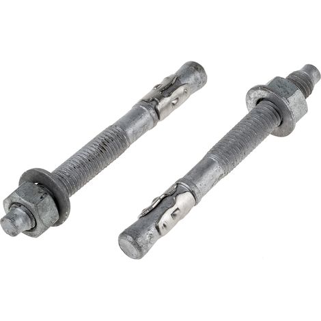 Boulon d'ancrage RS PRO, en Acier au carbone M12, 12mm x 115mm ( Prix pour Sachet de 5 )