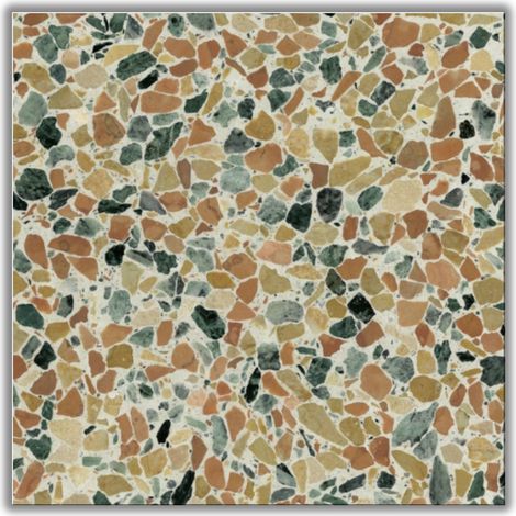 Véritable Carreau Terrazzo SIENA 40x40 cm boîte de 0.96m2 Adouci - Gioia Materia