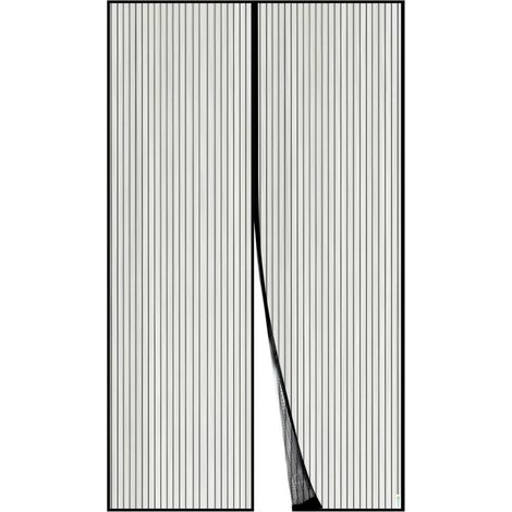 Fliegengitter Tür Magnetvorhang 150x220cm ohne 150x220 cm Schwarz (1/5)