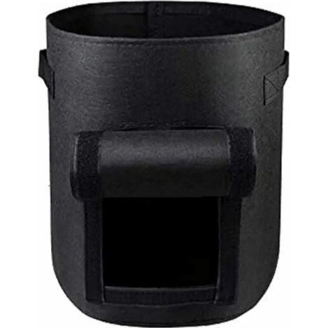 Grands pots de fleurs en plastique, lot de 6, avec trou de drainage (1/5)
