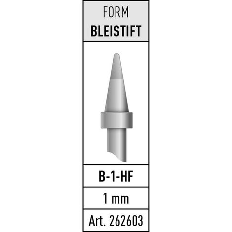 Punta de soldadura Stannol b-1-hf forma lápiz 1 mm