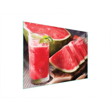 GLASSCHUTZPLATTE FÜR HERD 70x52 WASSERMELONE (1/5)