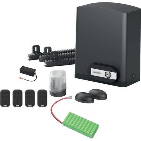 Motorisation connectée Avidsen Orea Connect avec batterie de secours pour portail coulissant de 4 m