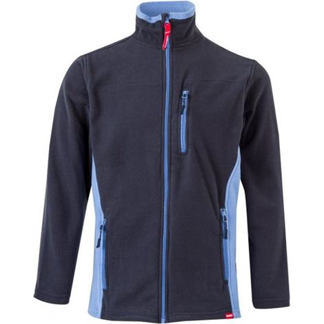 Chaqueta Polar Bicolor AZUL NAVY/CELESTE XS
