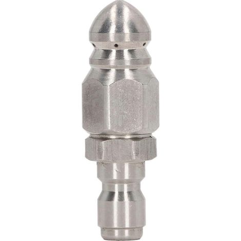 Buse de nettoyeur haute pression 5000 PSI en acier inoxydable, raccord rapide 1/4 po NPT pour le nettoyage, tête pointue 1