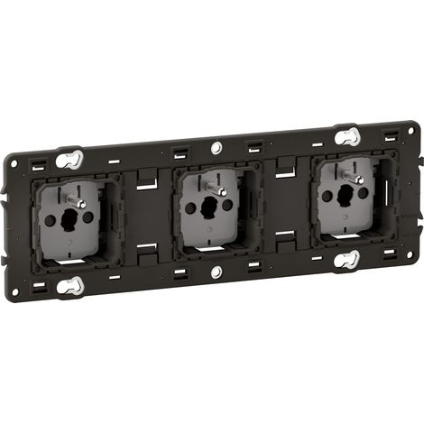 Steckdose 3x2P+T 16A 250V Céliane vormontiert mit Schnellanschlussklemmen - LEGRAND - CM0113 (1/3)