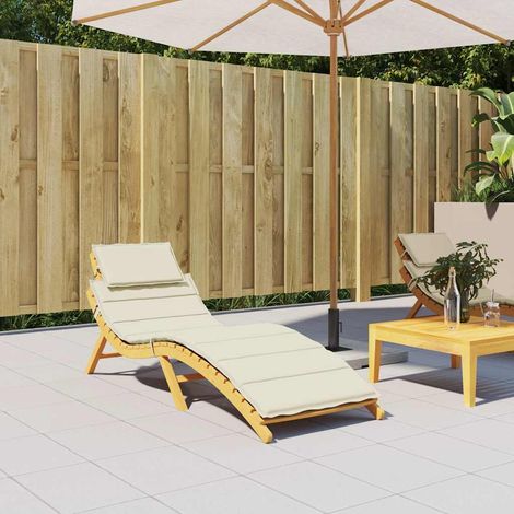 Maison Exclusive - Sonnenliegen-Auflage Creme 186x58x4 cm Oxford-