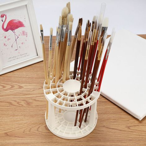 Support de support de brosse d'art d'artiste de 49 trous support pliable support de stockage (1/5)