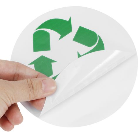18 Autocollants Recyclage Adhésifs Imperméables pour Poubelles, Bacs et Conteneurs