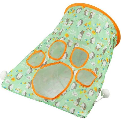 Tunnel en papier pour chat, intéressant tunnel en papier pour animaux de compagnie en polyester portable pour chats hérisson bleu, hérisson vert, faon (1/3)