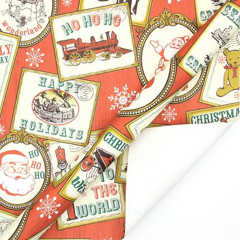 Papier cadeau de Noël vintage (50 x 70 cm), papier d'emballage cadeau