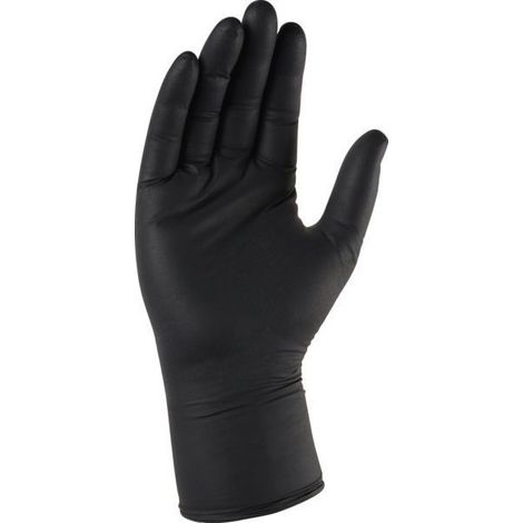 Gant fin nitrile noir -boite distributrice de100 gants- t10