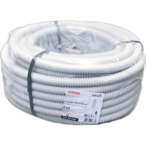 Tubo Flexible Gris 20mm 30m  Tuberia para Cable Electrico  Tubo Electricidad  Manguera Electrica (1/5)
