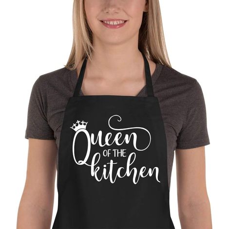 Tablier de Cuisine pour Femmes Hommes Tabliers de Cuisine avec 2 Poches pour la Cuisson des Cadeaux de Chef Amusants pour Femme Petite Amie Fille Maman Grand-mère (1/5)