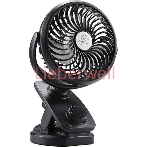 Ventilateur de Batterie à Pile,Ventilateur USB d'Oscillation Avec 4000mAH Batterie Rechargeable,Mini Ventilateur Portatif pour pou (1/4)
