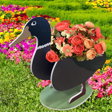 Lot de 2 pots de fleurs animaux DIY pour succulentes, décoration jardin artisanat (1/3)