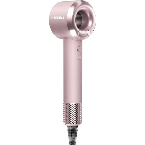 Sèche-cheveux à Ions Négatifs Haute Vitesse, Seche Cheveux Ionique Contrôle Intelligent de Température à Bruit Faible, Équipé d'une Buse Magnétique, Double Usage pour la Maison et les Voyages (1/5)