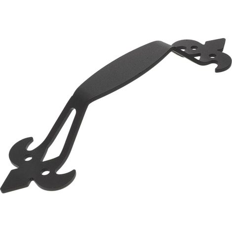 Poignée de porte de grange, poignée de porte prune noire, poignée de porte coulissante en fonte avec vis (1/4)