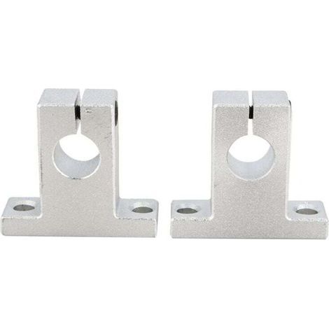 UlisemLot de 2 SK12 Support d'arbre Linéaire 12mm CNC Unités de Glissière à Billes à Mouvement Linéaire Support de Rail Guide d'arbre pour Imprimante 3D Machine Multi-axes (1/3)