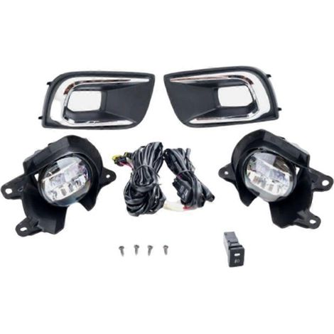 Kit de phares antibrouillard à LED pour pare-chocs avant gauche et droit avec câbles, interrupteur et relais pour Toyota Sequoia 18-20 81220-0C030 81210-0C030 (1/5)