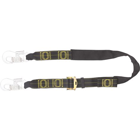 Lenza di sicurezza regolabile in cinghia idrorepellente con moschettoni - 2 m - FA4090720
