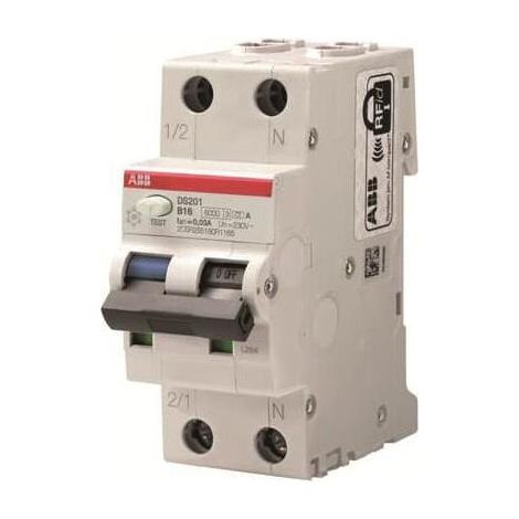 Interruttore differenziale DS201 1P+N (Neutro a destra) B6 30mA 6kA A - ABB2CSR255180R1065