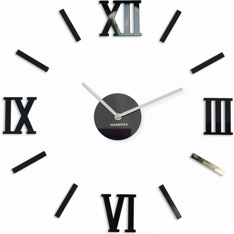 Reloj de pared grande con números romanos de 50 a 75 cm (1/3)