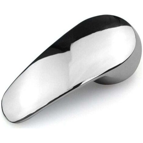 Poignée de robinet en alliage de zinc, remplacement de la barre de poignée de robinet de 40 mm, barre de poignée unique avec bouton de couleur chaude et froide (1/4)